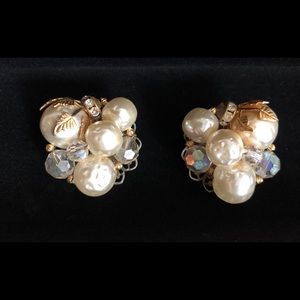 Vintage clip on earrings